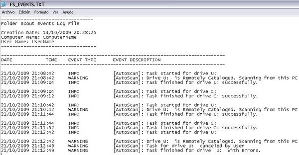FS 1.3 Event Log File